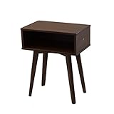 Sofa Tables for Bedroom Furniture, End Table, Side Tables, Nightstand with Elegant Walnut Color from Silvaria - Easy Assembly &amp; Made in Thailand. Adding New Style to Your Room Now. (Kitchen)