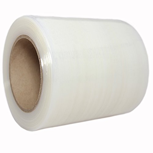 TOTALPACK - 5"x 1000 FT Roll - 80 Gauge Thick + Hybrid technology with Dispenser, 6 Pack Stretch Moving & Packing Wrap. Industrial Strength, Clear Plastic Pallet Shrink Film Ideal For Furniture, Boxes