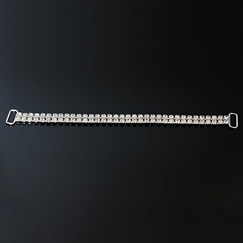 ZideTang 2 Rows Dense Rhinestones Bikini Connector Pack of 4
