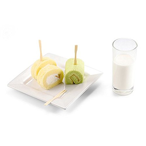 image for Lastia Bamboo Forks 3.5 Inch, Mini Food Picks for Party, Banquet, Buff