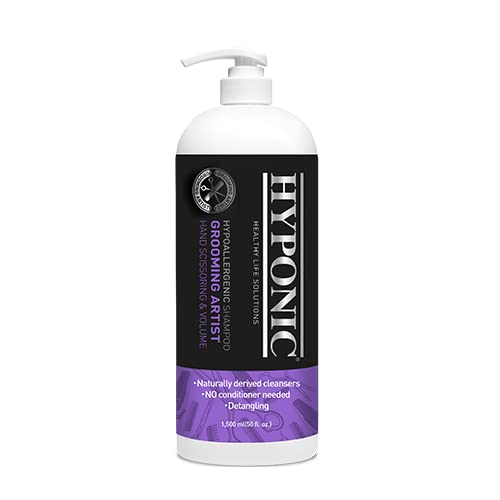 HYPONIC Grooming Artist Shampoo - Hypoallergenic Pet Shampoo for Groomers (Hand Scissoring & Volume 1,500ml)