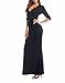 SUNNOW Womens Sexy Ladies Deep V Neck Party Dress Maxi Long Evening Dress (L, Black1)
