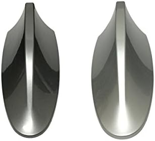 Panpage Combo Set Gray and Silver Car Roof Shark Fin 171mm x 75mm Antenna For All Brand Car Auto External Accessories