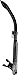 Cressi Adult Semi-Dry Snorkel for Scuba Diving, Snorkeling, and Freediving - Quick-Release Snorkel Keeper, Purge Valve | Tao: designed in Italy