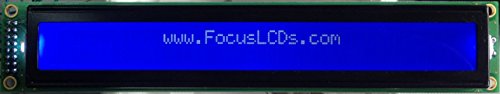 40x2 character lcd (182x33) stn blue