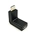 USB C Angle Adapter, Poyiccot 90 Degree USB-C Type C Male to Female Adapter, Upward & Downward Angled USB-C USB 3.1 Type-C Extension for Laptop & Tablet (Updown)