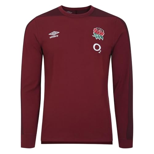 Umbro Männlich England Präsentation Tee Ls (O2) T-Shirt, Tibetisches Rot, M