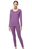 WUHOUPRO Womens Ultra Soft Microfiber Fleece Thermal Underwear Long Johns