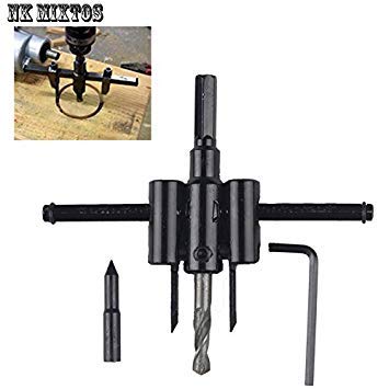 Generic Adjustable 30mm-120mm Metal Wood Circle Hole Saw Drill Bit Cutter Kit DIY Tool 2902-1