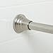 Zenna Home Deluxe Shower Curtain Tension Rod, Satin Nickel