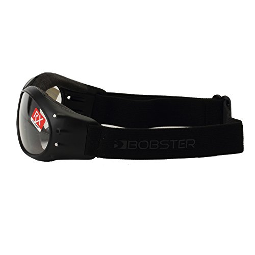 Bobster Cruiser Goggles,Black Frame/Clear Lens,one size