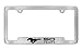 Ford Mustang 50th Anniversary Bottom Imprinted Chrome License Plate Frame Holder