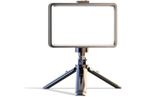 PQRQP Lighting for Computer, Adjustable Desk Lighting for Video Calls, 30 Light Modes Video Conference Light, Desk Ring Light with Stand for Webcam