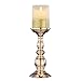 Aku Tonpa Set of 3 Gold Decorative Candle Holders, Home Decor Candlesticks for Pillar and Flameless Candles