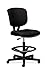 HON Volt Standing Desk Chair, Fabric Office Chair with Foot Rest, Armless, Ergonomic Recline and Center Tilt, for Computers, Offices, Work, Black