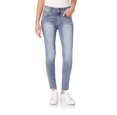 WallFlower Women's Flirty Curvy Skinny High Rise Insta Stretch Juniors Jeans (S…
