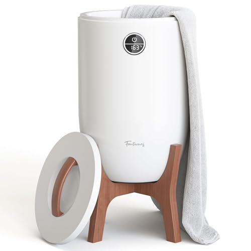Fontaines Luxury Towel Warmer for Bathroom, Spa - Large Heated Thermal Bucket,