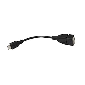 C&E CNE94281 Micro-USB-OTG-Adapter-Cable (Black)
