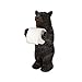 Rivers Edge Products Novelty Toilet Paper Holder Stand, 21.5 Inches Tall, 1 Roll TP Holder, Bath Accessories, Bathroom Decor, Western Decor or Rustic Home Decor, Poly Resin, Bear Standing