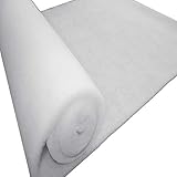 Mybecca 48 Inch Wide (5 Yards) Quilt Batting Multipurpose Dacron Fiber Polyester Wadding Fabric 1/2" Loft Upholstery Grade Padding