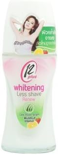 Twelve Plus Roll-on Deodorant Whitening Formula shave and Renewal 1.58Oz