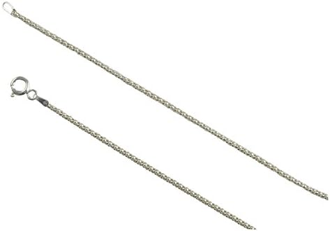 Sterling Silver Popcorn 1.3mm 30" Necklace Chain Italian Italy Solid .925 Jewelry