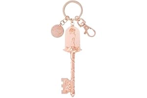 Disney Parks Keychain - Kingdom Keys - Enchanted Rose Gold - Beauty And The Beast