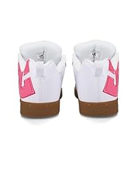 DC Women's Court Graffik Sneaker, White/Pink/Gum, 5.5