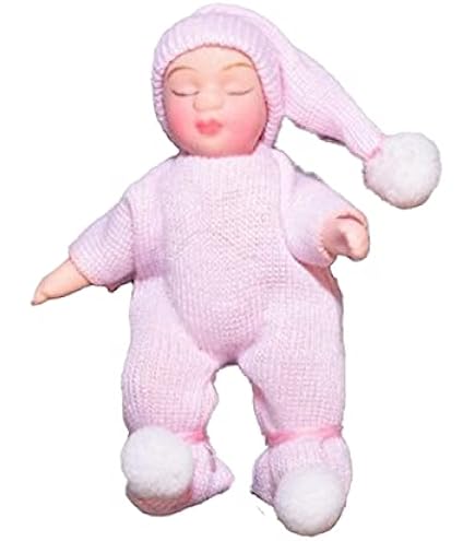 Melody Jane Puppenhaus-Baby In Getupftem Anzug – Porzellan-Figur, 64 Mm, Maßstab 1:12