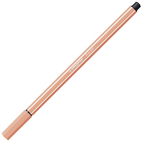 Premium Fibre-Tip Pen - STABILO Pen 68 - Pack of 1 - Apricot