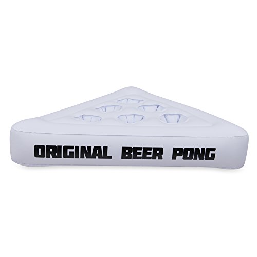Original Party Supplies Inflatable Beer Pong Rack for Swimming Pool and Beach, 2-Pack, 6 Cup Capacity Each Side - Thumbnail 3