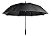 LifeTek Hillcrest Golf Umbrella - Extra Large Double Canopy, 62 Inch Coverage with Automatic Open, Windproof - Fast Drying Teflon Canopy Black