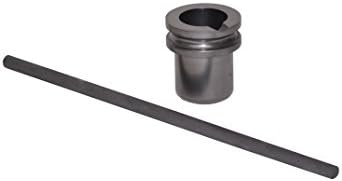 Zen ToolworksFine Graphite Melting Crucible and Stir Rod for Casting Silver and Gold