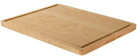 Large Maple Cutting Board with Juice Groove for Chopping (12"x15") Serving and Carving. Reversible with Drip Groove for Food Prep, Meat, Fruit and Vegetables. Chopping Block for your CounterTop.
