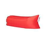 The Official Pouch Couch As Seen On TV Inflatable Air Lounger, Red