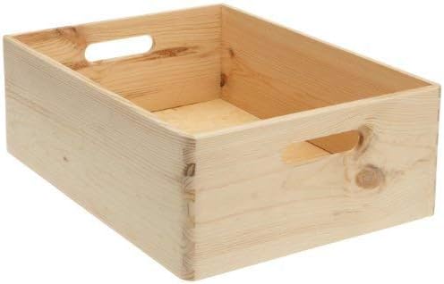 Zeller 13145 - Cajón multiusos de madera blanda conífera, 40 x 30 x 15 cm: Amazon.es: Hogar