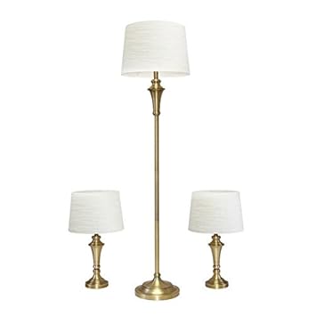 Adesso 1579 21 Classic Lamp Set Matching Floor Lamp And Two Table