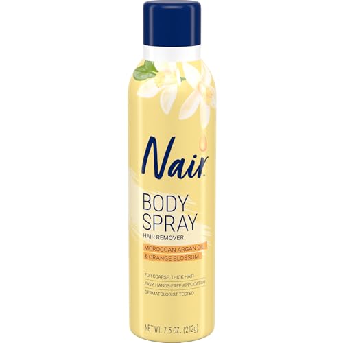 Nair Body Spray Hair Remover, Hands-Free Applicator Hair Removal Spray with Mor…