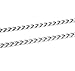 Fifth Ave Fair Men's Stainless Steel Silver Plain Jesus Christ Crucifix Cross Pendant Necklace with Cuban Curb Link Chain, 24