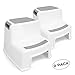 Step Stools for Kids (2 Pack) | Toilet Training Stool for Toddler | Kitchen Step Stool | Bathroom Sink Stool | Slip Resistant Soft Grip Bottom | Wide Two Step | by Signature 13
