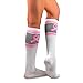 TeeHee Breast Cancer Awareness Cotton Knee High Socks for Women 3-Pack (Basic) 9-11