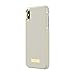Kate Spade New York Phone Case | for Apple iPhone Xs Max | Protective Phone Cases with Wrap Design and Drop Protection - Saffiano Clocktower Grey/Gold Logo Plate