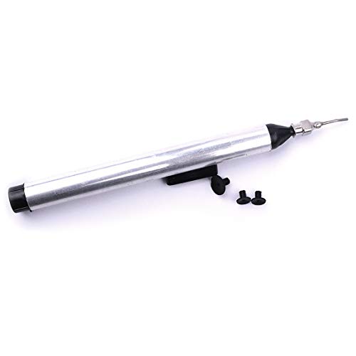 Atoplee Solder Sucker Desoldering Desolder Pump Sucker IC SMD Vacuum Sucking Pen Remover Tool(with 3 Suction headers)