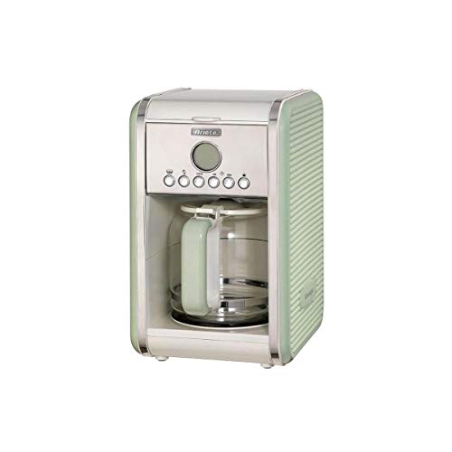 Ariete Vintage 1342 Americano-Kaffeemaschine, Hartglaskaraffe, bis zu 12 Tassen, 24-Stunden-Timer, Auto-Abschaltung…