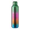 Thermosfles van roestvrij staal, 500 ml, dubbelwandig, regenboogeffect, lekvrij, luchtdichte sluiting