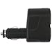 Sanoxy Two-Way 12V DC Car Charger Double Power Adapter Socket Dual Splitter for Most Cell Phones - Retail Packaging - Black