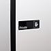 ACCPO Private Door Sign Business Restaurant Office Commercial Plastic Entrance self Stick/self Adhesive - Black - 9in. x 3in. do not Enter/do not Come in/Privacy