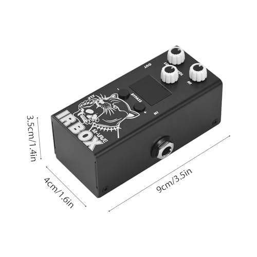 KINGSTER M-VAVE Pedal de Guitarra com 25 Gabinetes de Guitarra, 7 Gabinetes de Baixo, Importação de IR do Usuário, Equalizador de 9 Bandas, Saída XLR, Conector de Fone de Ouvido