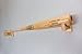 Baseball Bat Display Wall Mount - Handmade in USA Solid Maple w/Felt Liner and Hidden Screws - Horizontal Bat Hanger (Natural)