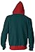 Newhui Adult Kids Into the Spider-Verse Hoodie Jacket Cotton Cosplay Zip Up Coat Costume Green